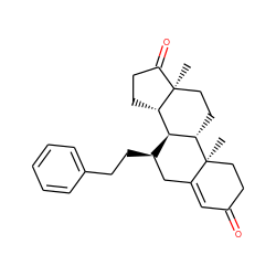 C[C@]12CC[C@H]3[C@H]([C@@H]1CCC2=O)[C@H](CCc1ccccc1)CC1=CC(=O)CC[C@@]13C ZINC000003939137