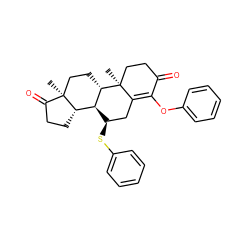 C[C@]12CC[C@H]3[C@H]([C@@H]1CCC2=O)[C@H](Sc1ccccc1)CC1=C(Oc2ccccc2)C(=O)CC[C@@]13C ZINC000013743781