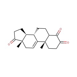 C[C@]12CCC(=O)C(=O)C1CC[C@@H]1C2=CC[C@]2(C)C(=O)CC[C@@H]12 ZINC000013454672