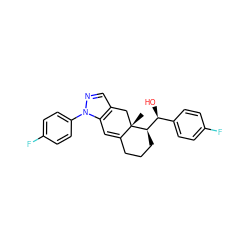 C[C@]12Cc3cnn(-c4ccc(F)cc4)c3C=C1CCC[C@@H]2[C@@H](O)c1ccc(F)cc1 ZINC000013560778