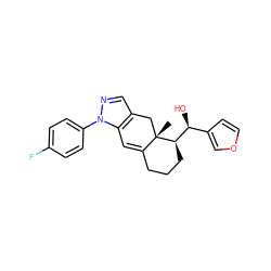 C[C@]12Cc3cnn(-c4ccc(F)cc4)c3C=C1CCC[C@@H]2[C@@H](O)c1ccoc1 ZINC000028524166