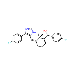 C[C@]12Cn3cnc(-c4ccc(F)cc4)c3C=C1CCC[C@@H]2[C@H](O)c1ccc(F)cc1 ZINC000045317537