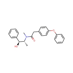 C[C@H]([C@@H](O)c1ccccc1)N(C)C(=O)Cc1ccc(Oc2ccccc2)cc1 ZINC000013863338