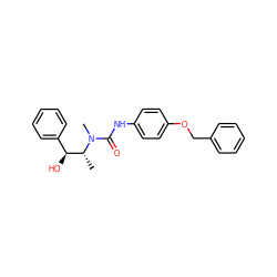 C[C@H]([C@@H](O)c1ccccc1)N(C)C(=O)Nc1ccc(OCc2ccccc2)cc1 ZINC000000591052