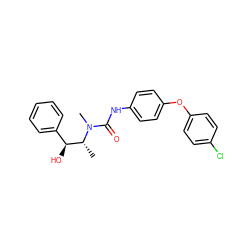 C[C@H]([C@@H](O)c1ccccc1)N(C)C(=O)Nc1ccc(Oc2ccc(Cl)cc2)cc1 ZINC000013863343