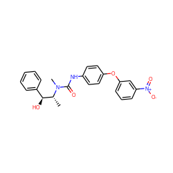 C[C@H]([C@@H](O)c1ccccc1)N(C)C(=O)Nc1ccc(Oc2cccc([N+](=O)[O-])c2)cc1 ZINC000013863342