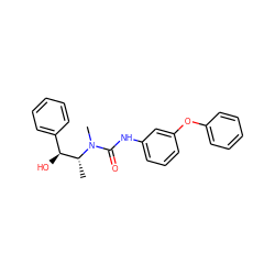 C[C@H]([C@@H](O)c1ccccc1)N(C)C(=O)Nc1cccc(Oc2ccccc2)c1 ZINC000013863349