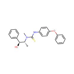 C[C@H]([C@@H](O)c1ccccc1)N(C)C(=S)Nc1ccc(Oc2ccccc2)cc1 ZINC000013863336