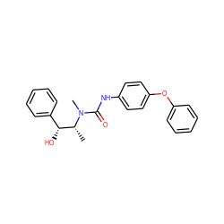 C[C@H]([C@H](O)c1ccccc1)N(C)C(=O)Nc1ccc(Oc2ccccc2)cc1 ZINC000013863309