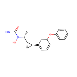 C[C@H]([C@H]1C[C@@H]1c1cccc(Oc2ccccc2)c1)N(O)C(N)=O ZINC000011688431