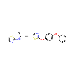 C[C@H](C#Cc1cnc(Oc2ccc(Oc3ccccc3)cc2)s1)Nc1nccs1 ZINC000028953028