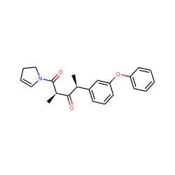 C[C@H](C(=O)[C@@H](C)C(=O)N1C=CCC1)c1cccc(Oc2ccccc2)c1 ZINC000038248737