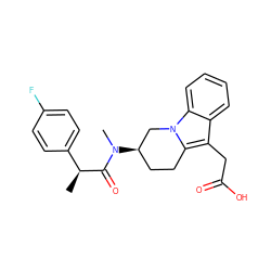 C[C@H](C(=O)N(C)[C@@H]1CCc2c(CC(=O)O)c3ccccc3n2C1)c1ccc(F)cc1 ZINC000068204180