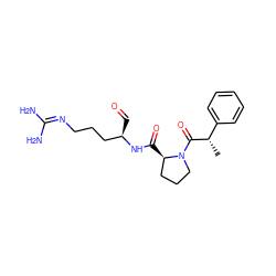 C[C@H](C(=O)N1CCC[C@H]1C(=O)N[C@H](C=O)CCCN=C(N)N)c1ccccc1 ZINC000013765404