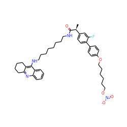 C[C@H](C(=O)NCCCCCCCCNc1c2c(nc3ccccc13)CCCC2)c1ccc(-c2ccc(OCCCCCCO[N+](=O)[O-])cc2)c(F)c1 ZINC000096269472