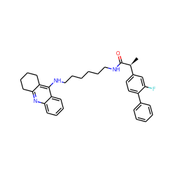 C[C@H](C(=O)NCCCCCCNc1c2c(nc3ccccc13)CCCC2)c1ccc(-c2ccccc2)c(F)c1 ZINC000096269488