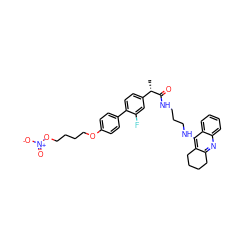 C[C@H](C(=O)NCCCNc1c2c(nc3ccccc13)CCCC2)c1ccc(-c2ccc(OCCCCO[N+](=O)[O-])cc2)c(F)c1 ZINC000096270062