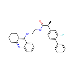 C[C@H](C(=O)NCCNc1c2c(nc3ccccc13)CCCC2)c1ccc(-c2ccccc2)c(F)c1 ZINC000096270080