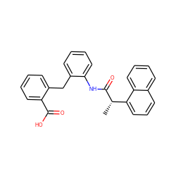 C[C@H](C(=O)Nc1ccccc1Cc1ccccc1C(=O)O)c1cccc2ccccc12 ZINC000001909130