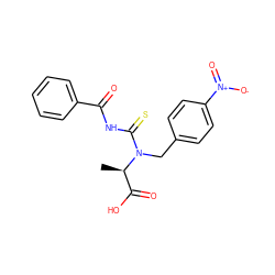 C[C@H](C(=O)O)N(Cc1ccc([N+](=O)[O-])cc1)C(=S)NC(=O)c1ccccc1 ZINC000027557382