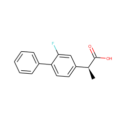 C[C@H](C(=O)O)c1ccc(-c2ccccc2)c(F)c1 ZINC000000000323