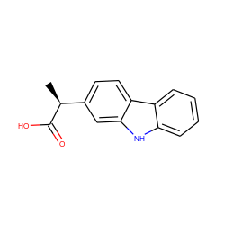 C[C@H](C(=O)O)c1ccc2c(c1)[nH]c1ccccc12 ZINC000003786189