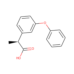 C[C@H](C(=O)O)c1cccc(Oc2ccccc2)c1 ZINC000000000301