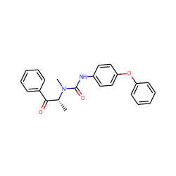 C[C@H](C(=O)c1ccccc1)N(C)C(=O)Nc1ccc(Oc2ccccc2)cc1 ZINC000013863315