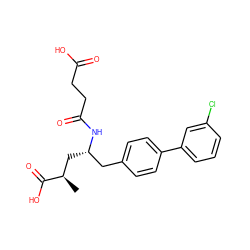 C[C@H](C[C@@H](Cc1ccc(-c2cccc(Cl)c2)cc1)NC(=O)CCC(=O)O)C(=O)O ZINC000167306769