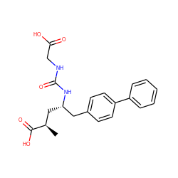 C[C@H](C[C@@H](Cc1ccc(-c2ccccc2)cc1)NC(=O)NCC(=O)O)C(=O)O ZINC000141024813