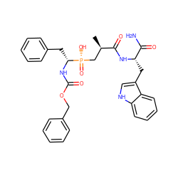 C[C@H](C[P@](=O)(O)[C@@H](Cc1ccccc1)NC(=O)OCc1ccccc1)C(=O)N[C@@H](Cc1c[nH]c2ccccc12)C(N)=O ZINC000026579075