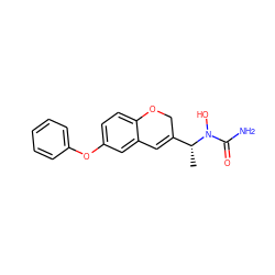 C[C@H](C1=Cc2cc(Oc3ccccc3)ccc2OC1)N(O)C(N)=O ZINC000013833892