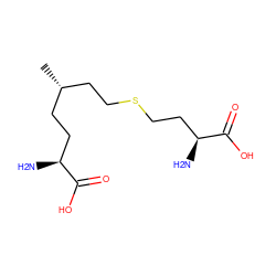 C[C@H](CCSCC[C@H](N)C(=O)O)CC[C@H](N)C(=O)O ZINC000095552083