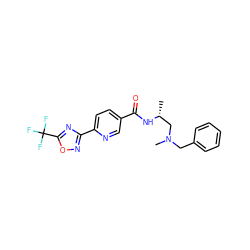 C[C@H](CN(C)Cc1ccccc1)NC(=O)c1ccc(-c2noc(C(F)(F)F)n2)nc1 ZINC000096921395