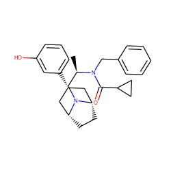 C[C@H](CN1[C@H]2CC[C@@H]1C[C@H](c1cccc(O)c1)C2)N(Cc1ccccc1)C(=O)C1CC1 ZINC001772613166