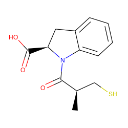 C[C@H](CS)C(=O)N1c2ccccc2C[C@@H]1C(=O)O ZINC000005497396