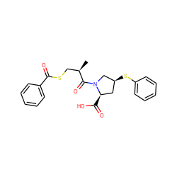 C[C@H](CSC(=O)c1ccccc1)C(=O)N1C[C@@H](Sc2ccccc2)C[C@H]1C(=O)O ZINC000003775162