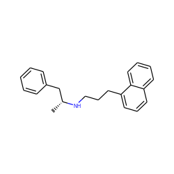 C[C@H](Cc1ccccc1)NCCCc1cccc2ccccc12 ZINC000013736030