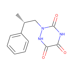 C[C@H](Cn1[nH]c(=O)c(=O)[nH]c1=O)c1ccccc1 ZINC000473112227