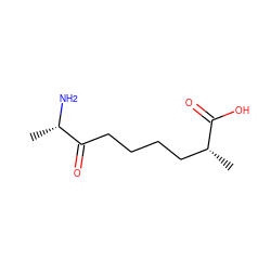 C[C@H](N)C(=O)CCCC[C@@H](C)C(=O)O ZINC000006036347