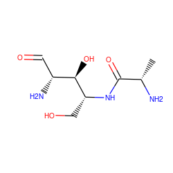 C[C@H](N)C(=O)N[C@H](CO)[C@H](O)[C@H](N)C=O ZINC000006486891