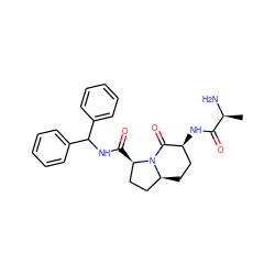 C[C@H](N)C(=O)N[C@H]1CC[C@H]2CC[C@@H](C(=O)NC(c3ccccc3)c3ccccc3)N2C1=O ZINC000013581534