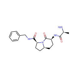 C[C@H](N)C(=O)N[C@H]1CC[C@H]2CC[C@@H](C(=O)NCc3ccccc3)N2C1=O ZINC000013581521