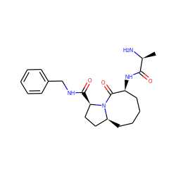 C[C@H](N)C(=O)N[C@H]1CCCC[C@H]2CC[C@@H](C(=O)NCc3ccccc3)N2C1=O ZINC000040892672