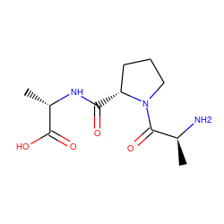 C[C@H](N)C(=O)N1CCC[C@H]1C(=O)N[C@@H](C)C(=O)O ZINC000004899730