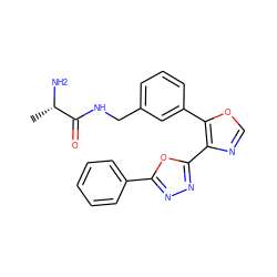 C[C@H](N)C(=O)NCc1cccc(-c2ocnc2-c2nnc(-c3ccccc3)o2)c1 ZINC000040879849