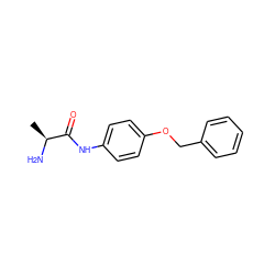 C[C@H](N)C(=O)Nc1ccc(OCc2ccccc2)cc1 ZINC000011957865