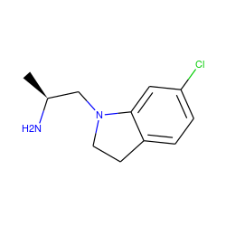 C[C@H](N)CN1CCc2ccc(Cl)cc21 ZINC000011688918