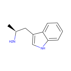 C[C@H](N)Cc1c[nH]c2ccccc12 ZINC000000404450