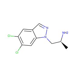 C[C@H](N)Cn1ncc2cc(Cl)c(Cl)cc21 ZINC000029124786